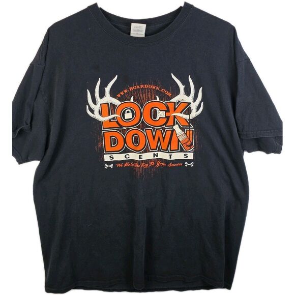 Boar Lock Down Shirt Size XL Short Sleeve T-Shirt - Picture 1 of 8